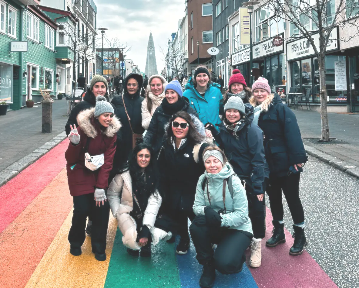 group of women in Reykjavík